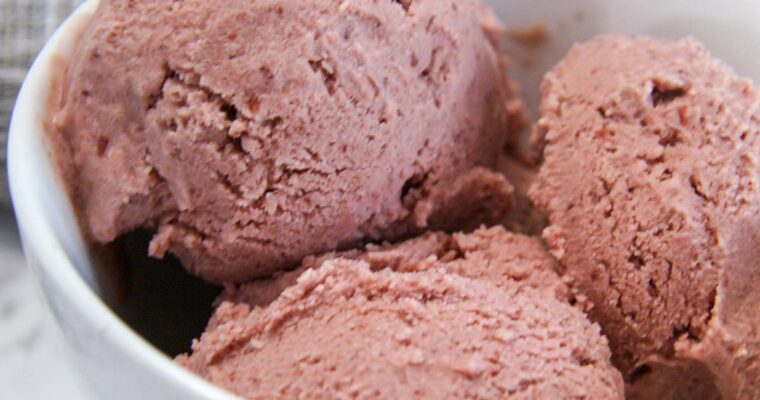 Lychee Cherry Blender Ice Cream (non-dairy!)