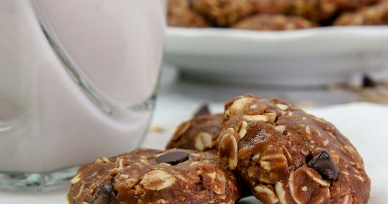 Healthy No Bake Chocolate Peanut Butter Cookies